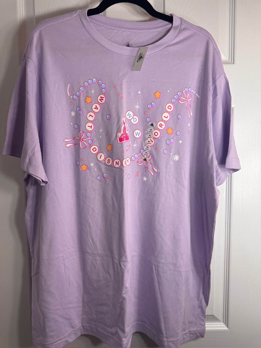 NWT Disney World Friendship Bracelet Lavender T-Shirt XL. - Picture 2 of 9